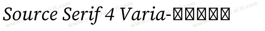 Source Serif 4 Varia字体转换
